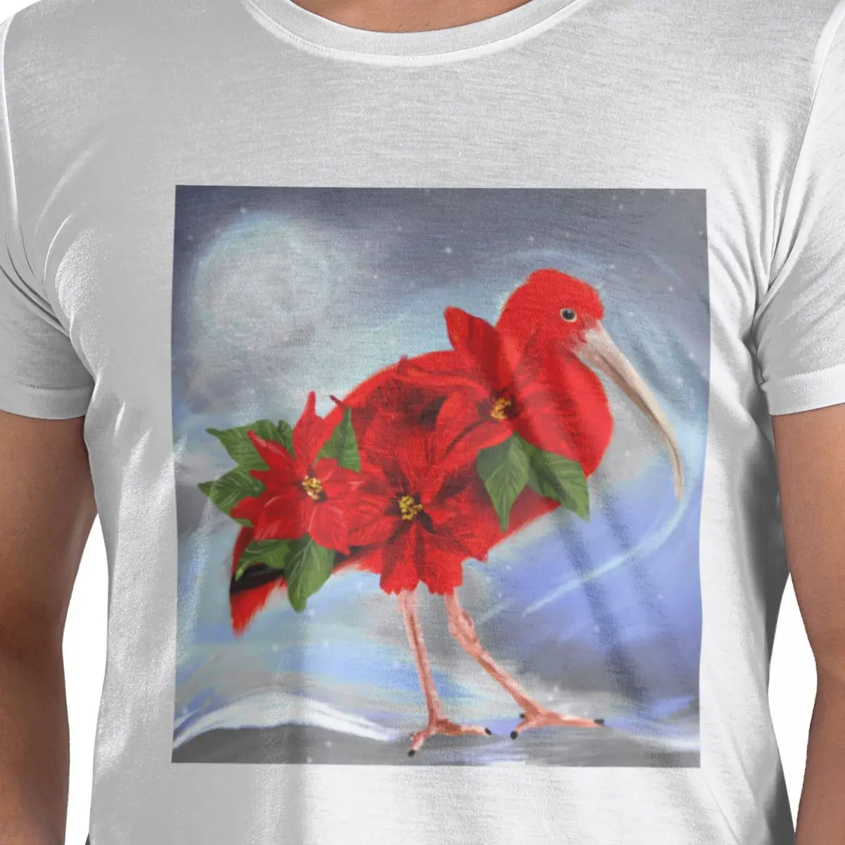 القرمزي إيبيس البونسيتة الرجال تي شيرت موضة المتضخم تي شيرت الرجال س الرقبة القطن تيز قصيرة الصيف الذكور