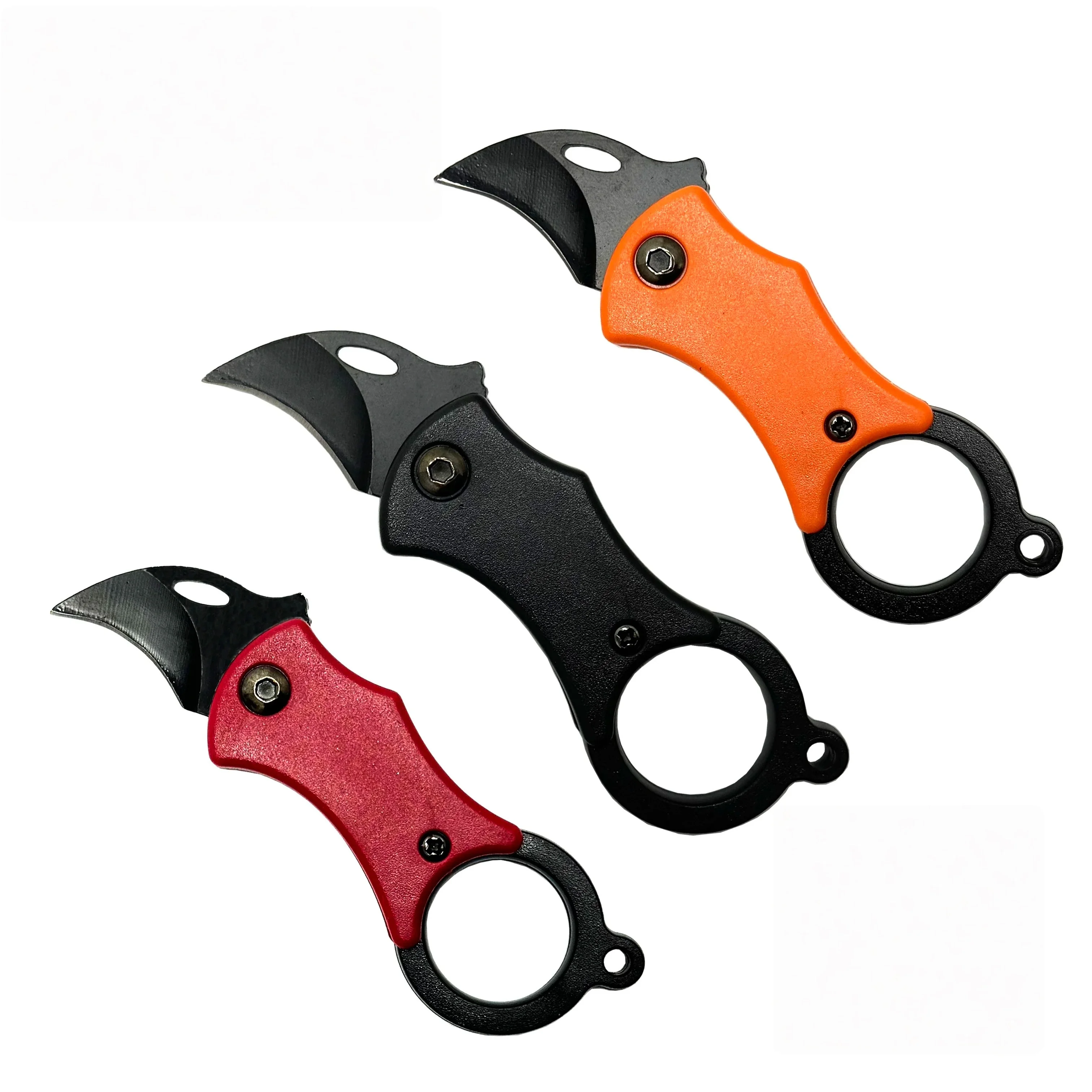 Mini Folding Karambit EDC Outdoor Knife For Camping Opening Packages Portable Keychain