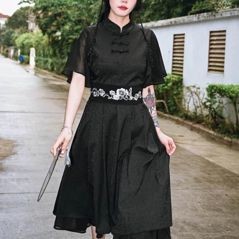 New Chinese Style National Style Han Elements Retro Embroidery Cummerbund Decoration Versatile Skirt Girdling Tie