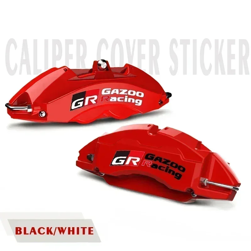 Car Brake Caliper Sticker Heat Resistant Decals for GR GAZOO Racing Logo Auris Pruis C-HR Corolla  CAMRY AYGO Prius For Toyota - view 5