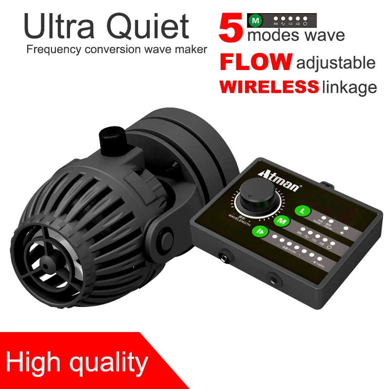 ATMAN fish tank aquarium wave pump coral RX-40 RX-80 RX-120 small flow pump submersible pump adjustable frequency conversion