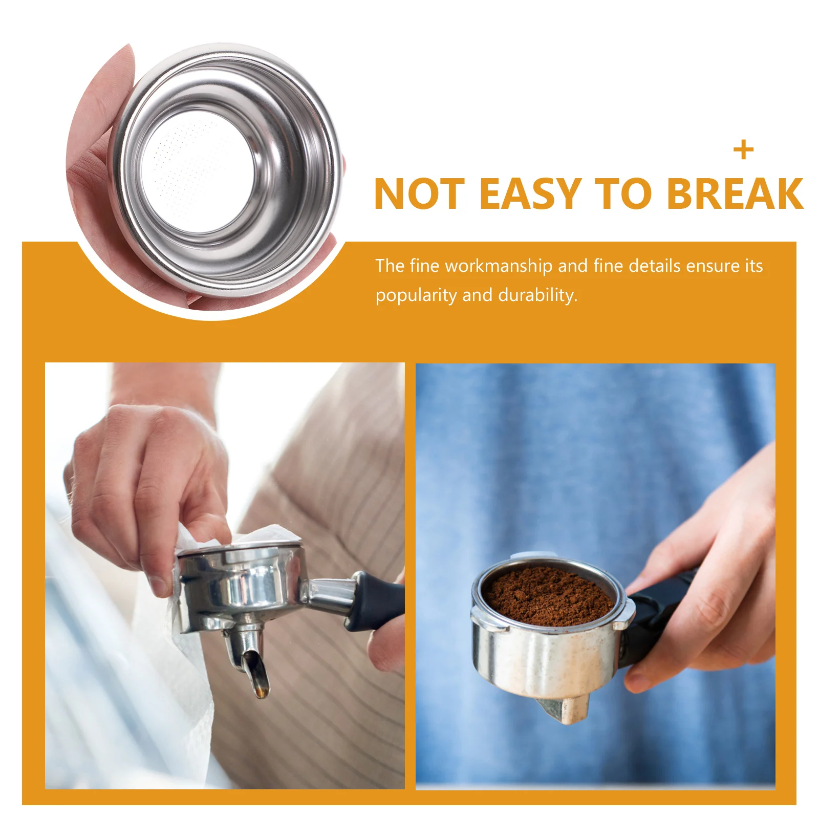 

Coffee Powder Bowl Filter Stainless Steel Single Layer Dripper For Home Travel Camping Coffee Extraction