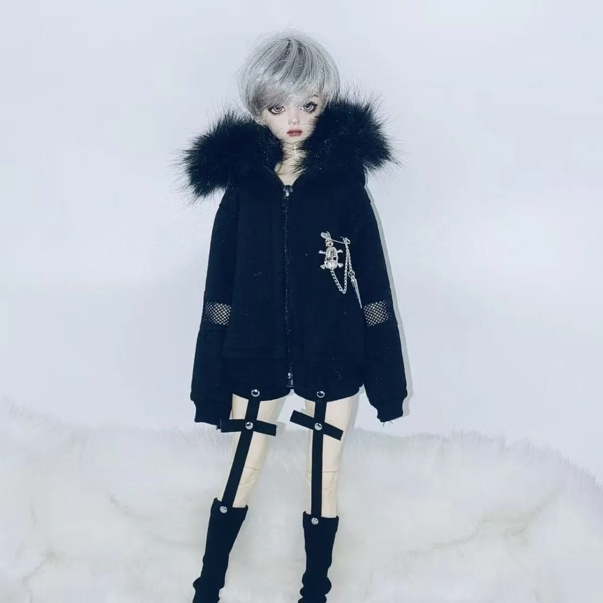 

BJD doll clothes suitable for 1/4 1/6 size mddmsd Cute sweatshirt pants clothing set doll accessories (2 points)