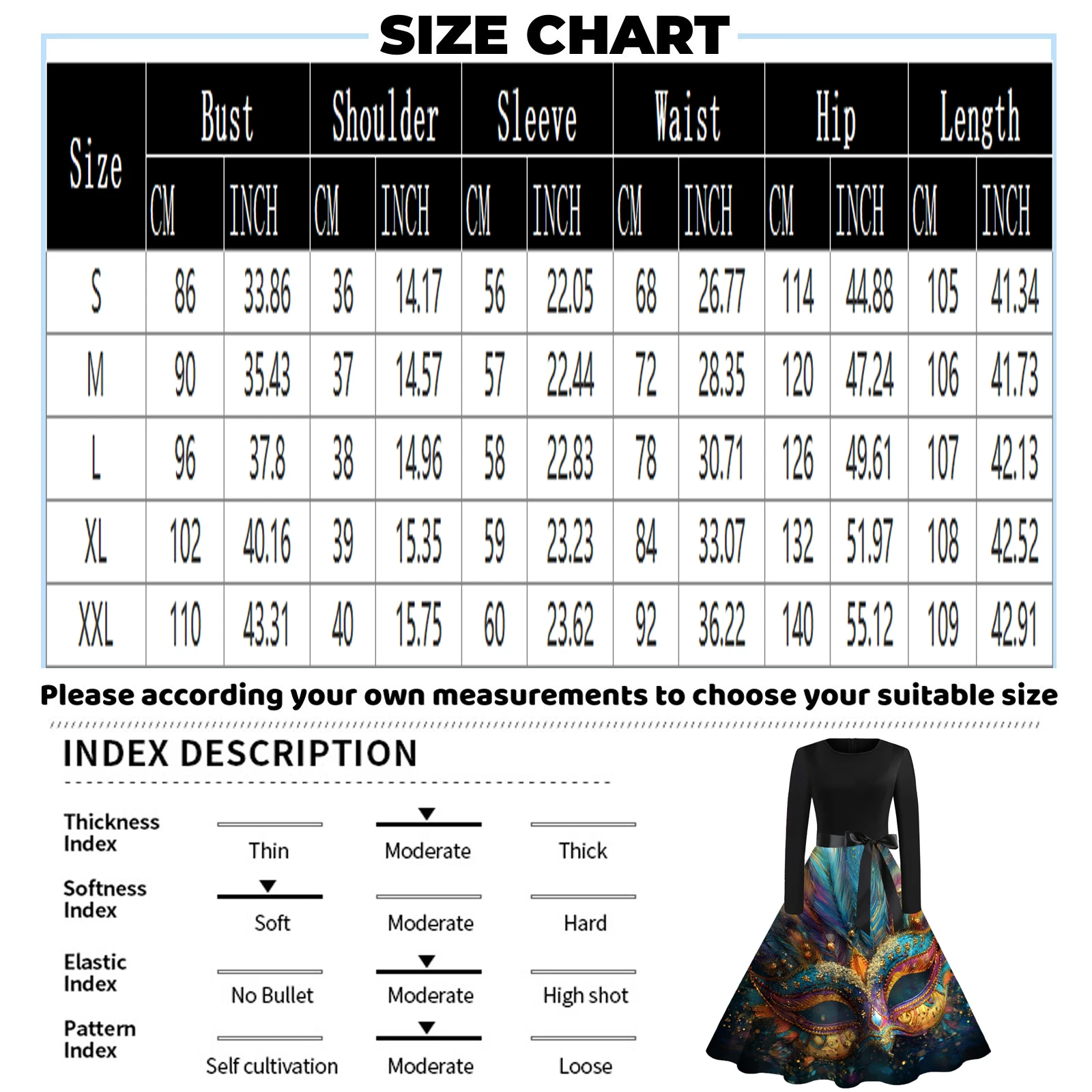 فساتين كرنفال كاجوال أنيقة متعددة الاستخدامات، فساتين مثالية لحفلات العطلات، سهلة الإدارة للنساء، رقبة على شكل حرف V، تصميم مطبوع فريد من نوعه للمنزل #6