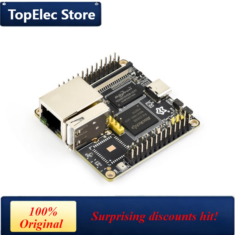 TopElec Luckfox Nova Micro Development Board Based On Rockchip RK3308B 8GB eMMC Integrated High-Performance Audio Codec Optional