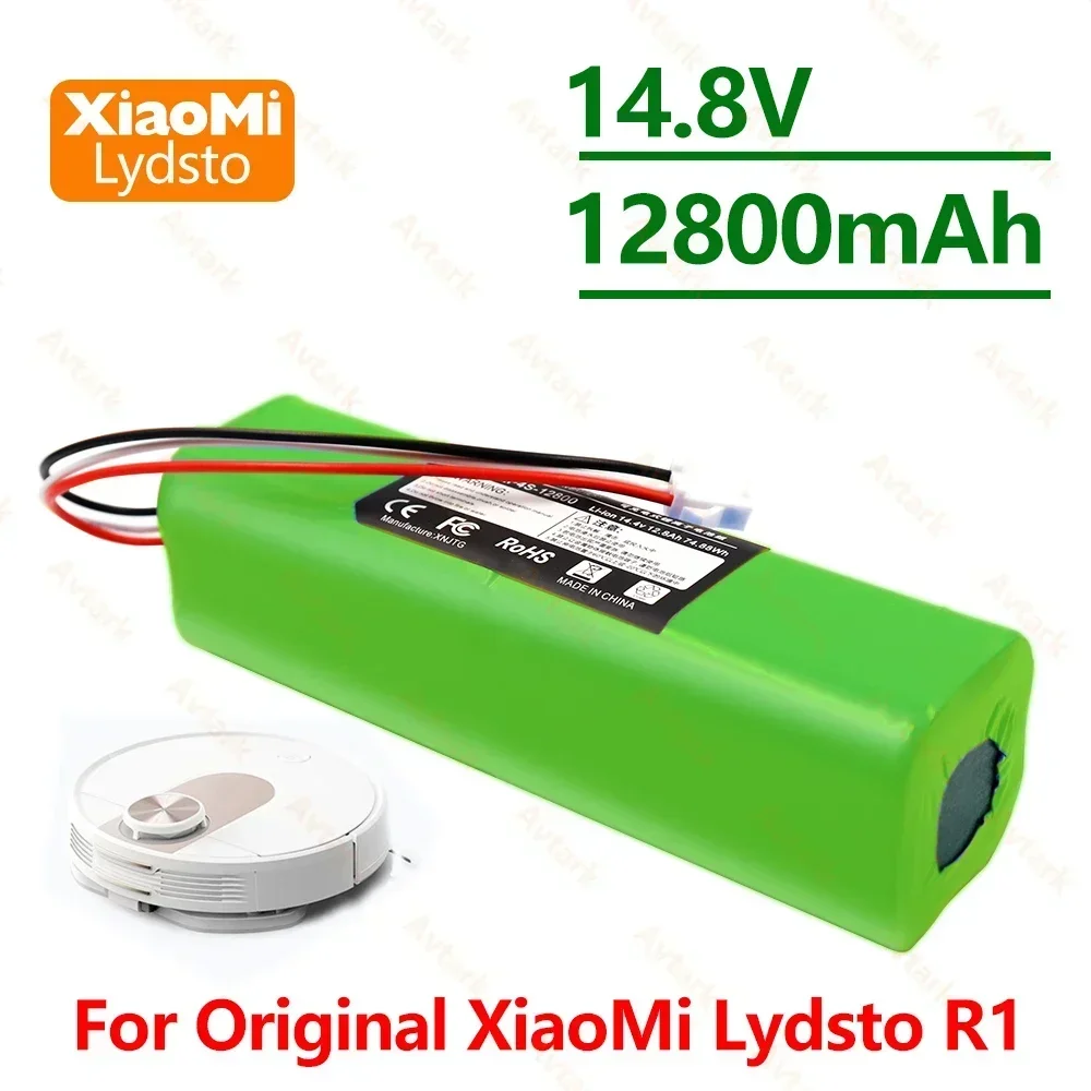 Lydsto-batería recargable para Robot aspirador, pila R1 Viomi S9 Roidmi Eve Plus, capacidad de 12800mAh, novedad