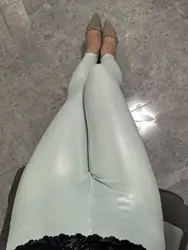 Shiny seam high waist tights yoga pants Plus size women sports leggings sport trousers