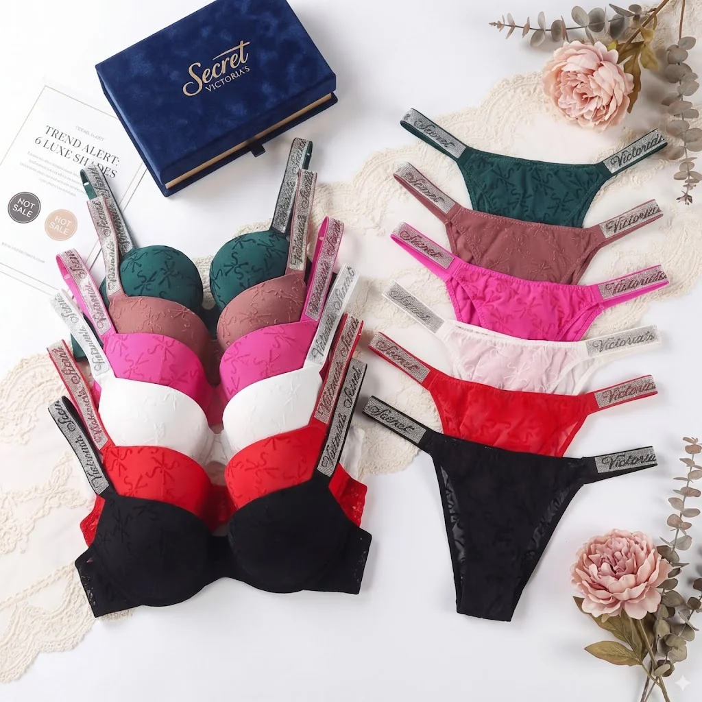 

Новый комплект женского нижнего белья пуш-ап: бюстгальтер и трусики, модный сексуальный комплект, спортивный классический стиль, с регулируемыми чашечками.