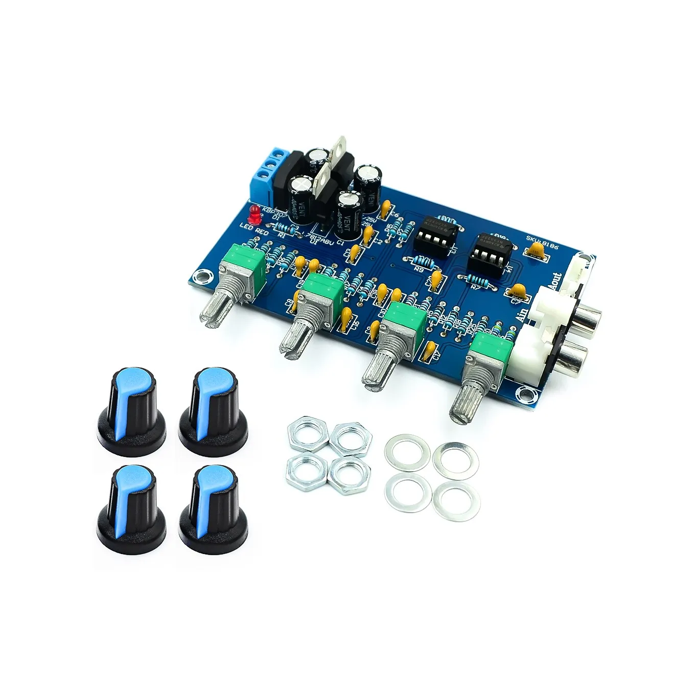 XH-M164 NE5532 Przedwzmacniacz stereofoniczny Przedwzmacniacz Tone Board Audio 4-kanałowy moduł wzmacniacza 4-kanałowy obwód sterujący CH