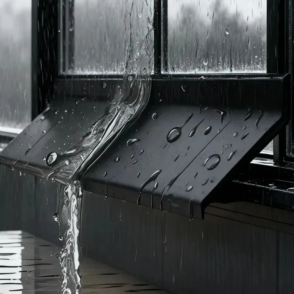 1 قطعة نافذة المنزل حجب المياه بار نافذة منزلقة المطر السير الوقائي للشرفة العزل يندبروف ختم الشريط وامض الخنزير #3