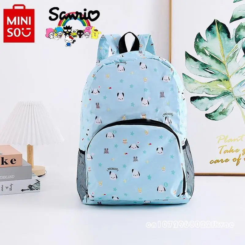 Sanliou 2024 New Student Backpack Fashionable High Quality Girls' Foldable Backpack Cartoon Large Capacity Women's Backpack