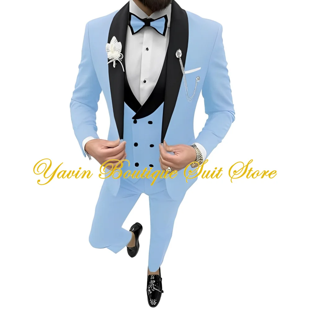 Men's Tuxedo Suit 3 Piece Slim Fit Suit fot Men Wedding Formal Prom Tuxedo for Men Dinner Party