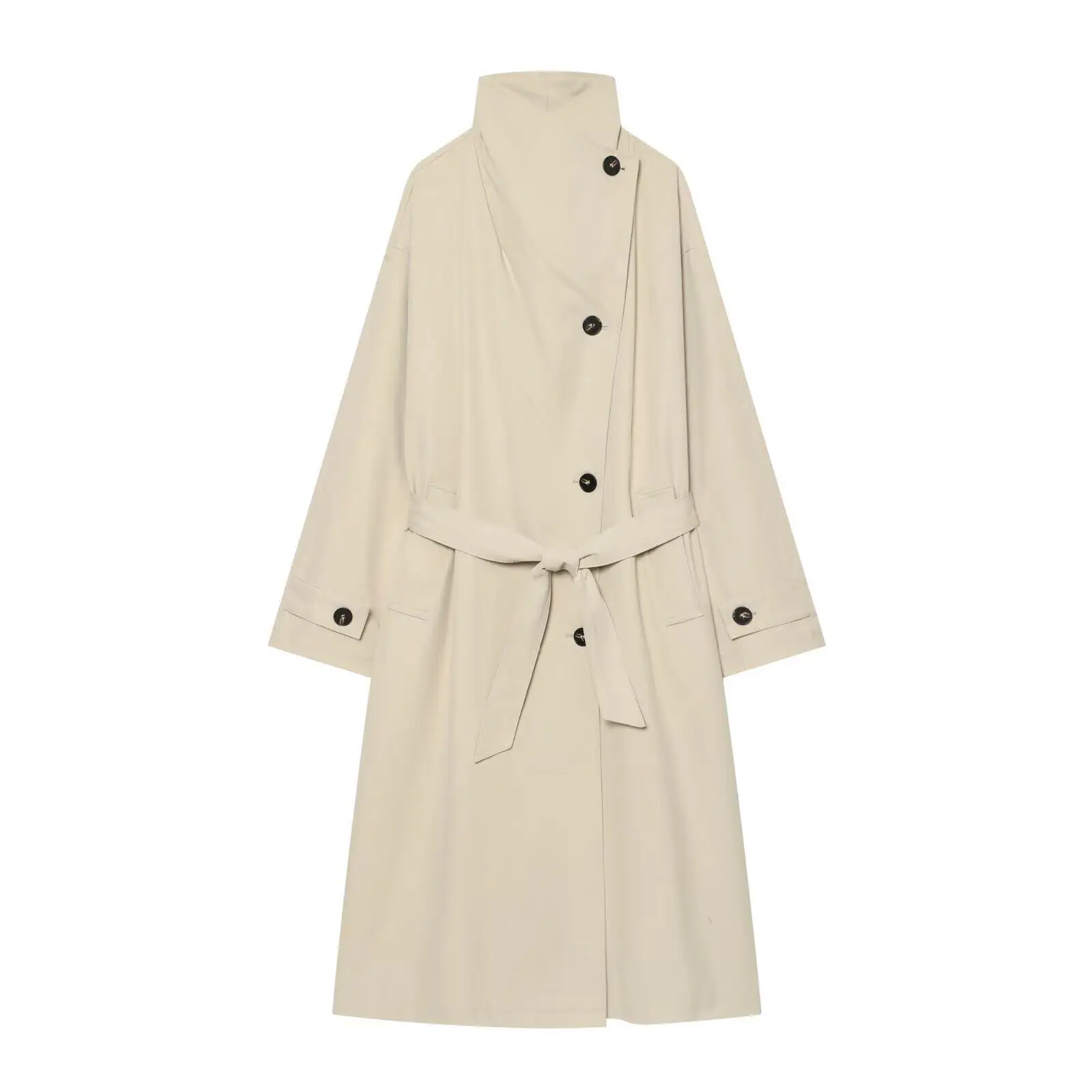 SuperAen 2026 Autumn and Winter New Women's European and American-style Waistcoat Khaki Elegant Coat