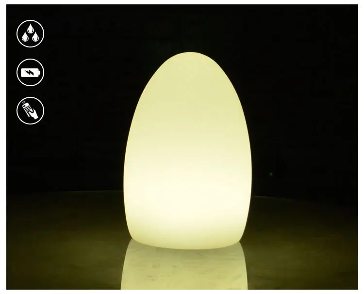 LED luminous egg ball decorative small table light bar luminous night waterproof charging