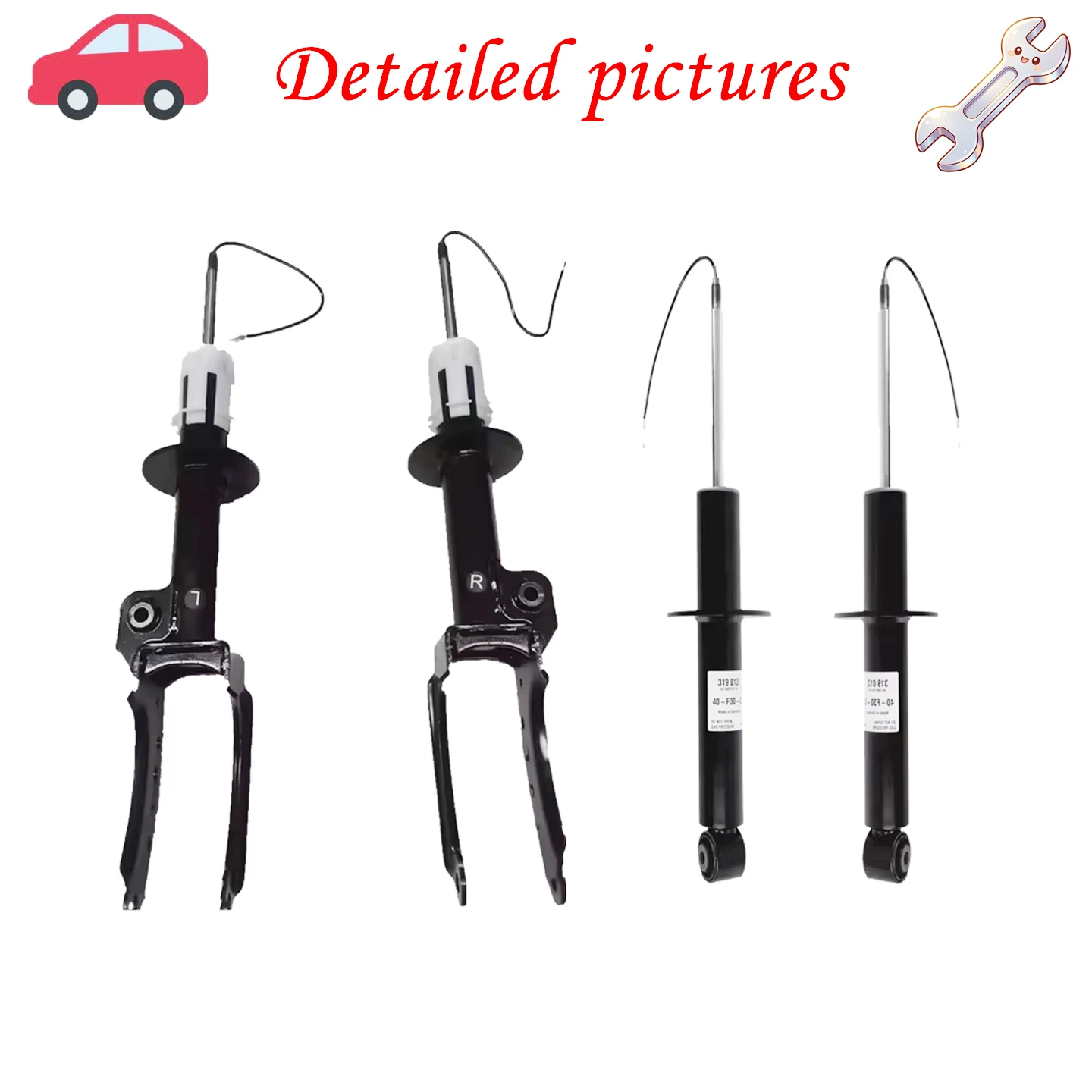 

Suitable for Porsche Cayenne 958 VW Touareg 7P6 11- Front and Rear PASM Shock Absorbers 95834304330 95834304430 95833305150