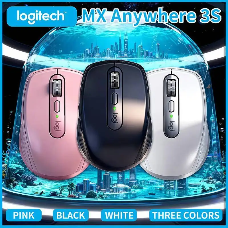 

Compact MX Anywhere 3S - 8000 DPI, MagSpeed Scroll, 3-Device Bluetooth, Perfect for Fitness Studio Trip & Coach Travel Work