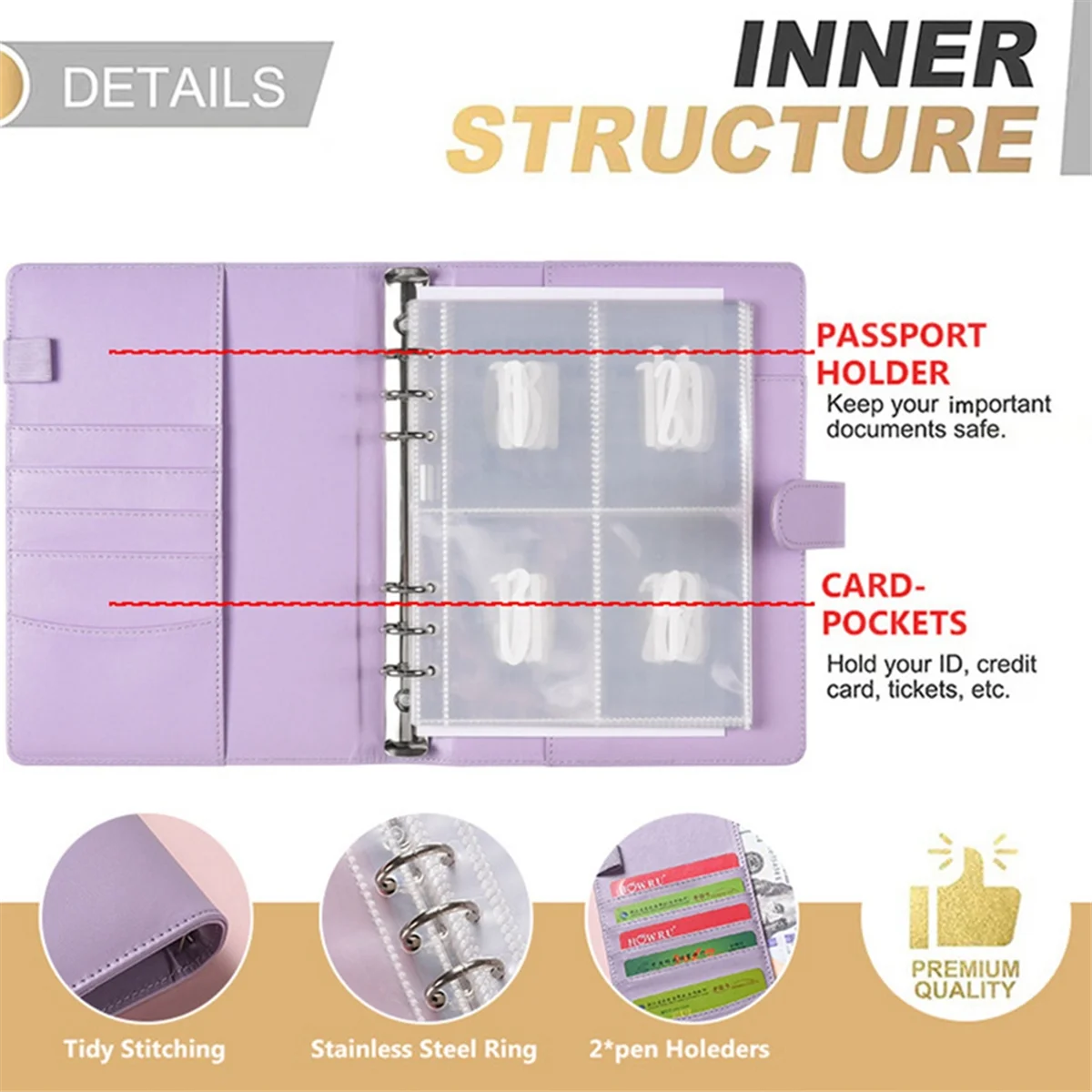 JUF-100 Envelopes A5 Money Saving Budget Binder with Cash Envelopes -Challenge Book to Save 5,050 Valentine'S Day