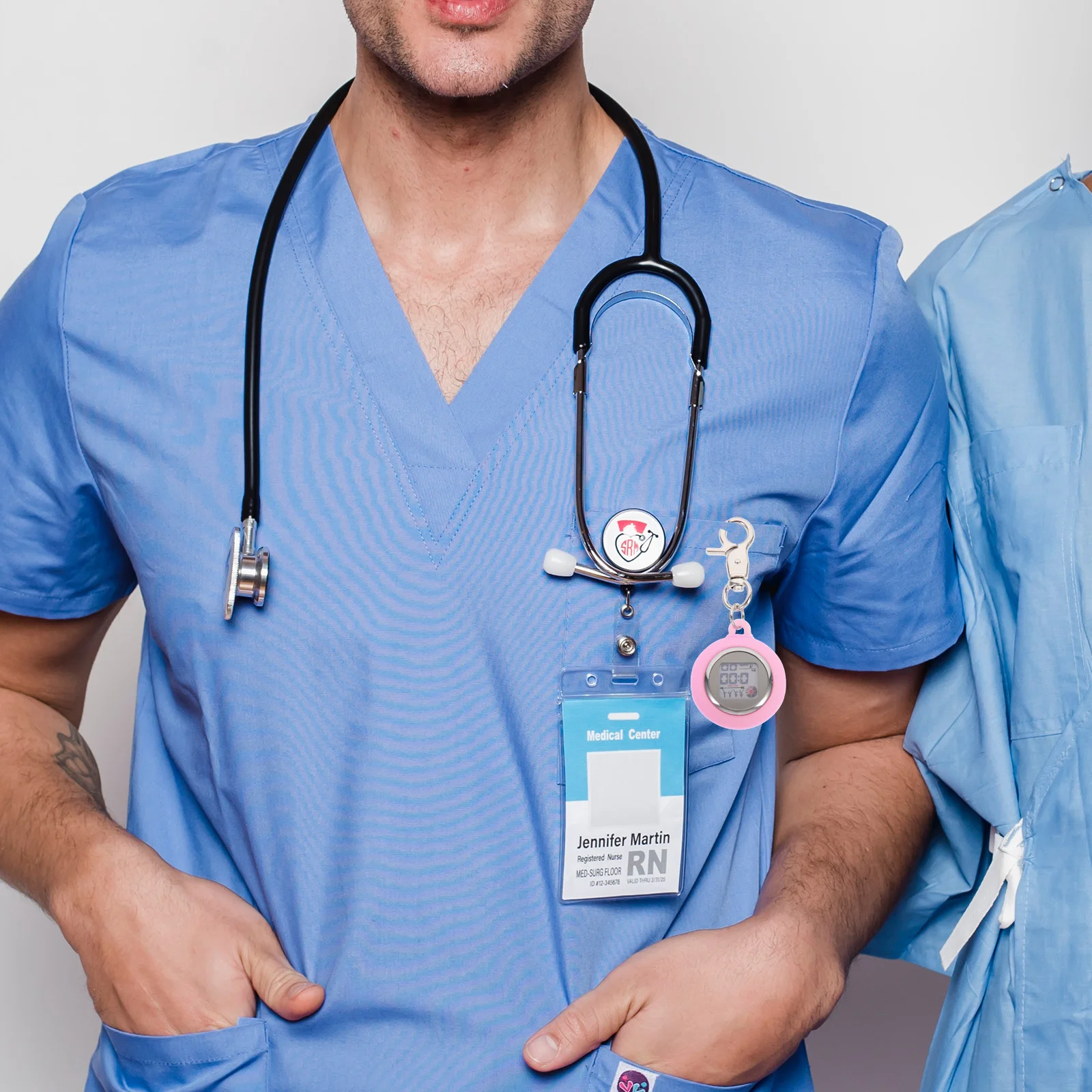 مشبك جيب صغير معلق للممرضات مصنوع من خليط معدني عتيق مقاوم للماء وخفيف الوزن ومتين بتصميم كلاسيكي هدية بسيطة وأنيقة