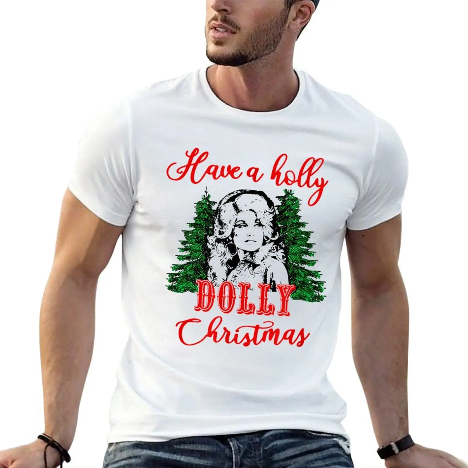 

Have A Holly Dolly Christmas Matching Family Pjs Xmas Tee T-Shirt funny t shirts dark humor man t shirts for men T-Shirt