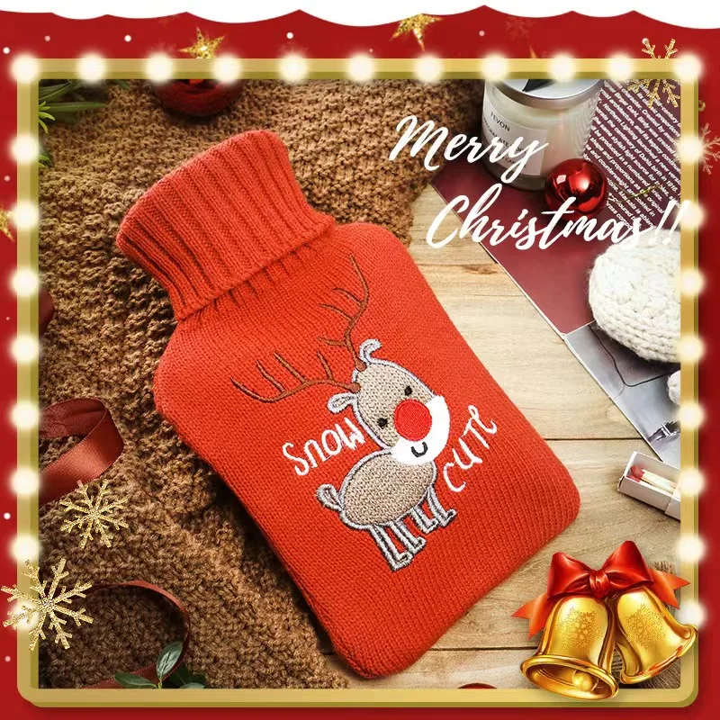 

Hot Water Bottle 1000ml Rubber Hot-Water Bag Hand Warmer Christmas Gift Hand Warmer