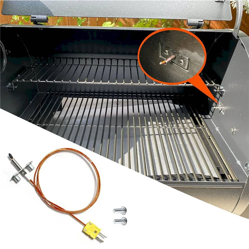 BAAJ-2X Thermocouple Probe Kit Replacement Parts KIT0422 For D2 PRO 575/780 Series & Ironwood 650/885 Wood Grill