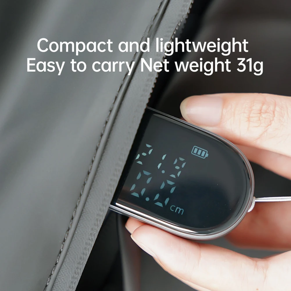 A96I-Q2 New Digital Tape Measure Type-C Rechargeable LCD Display 99M Electric Ruler Mini Distance Meter Measuring Tool