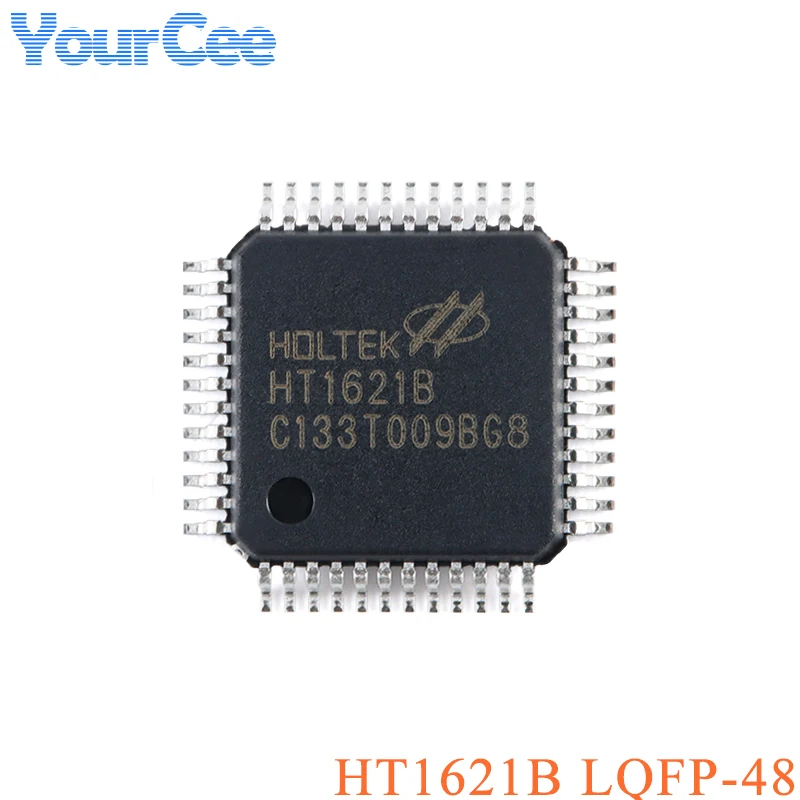 5PCS/2PCS HT1621B 1621B LQFP-48 HT1621 LCD Controller SMD IC Chip I/O MCU RAM Mapped 32*4