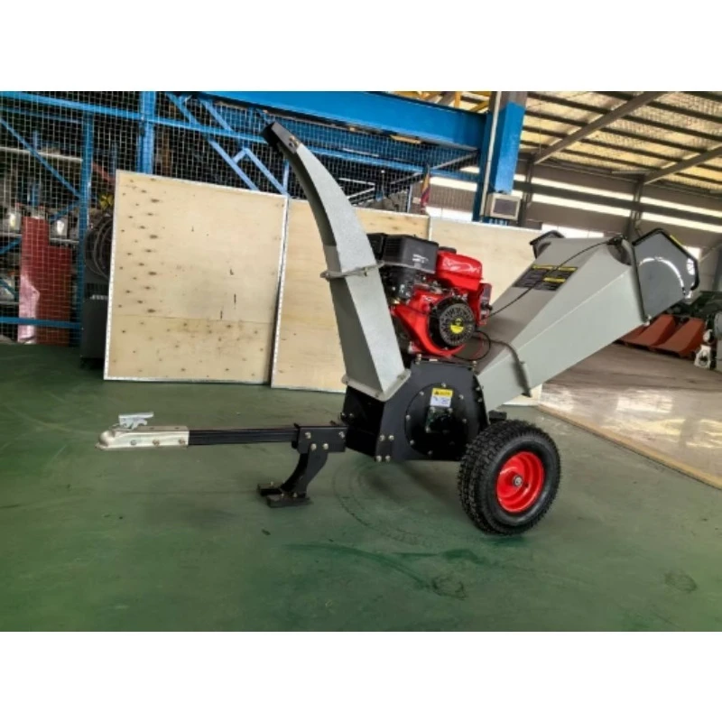 Chips Wood Branches Wood Shredder Chipper Machine Powered with Engine and Motor for Trailers  Logs