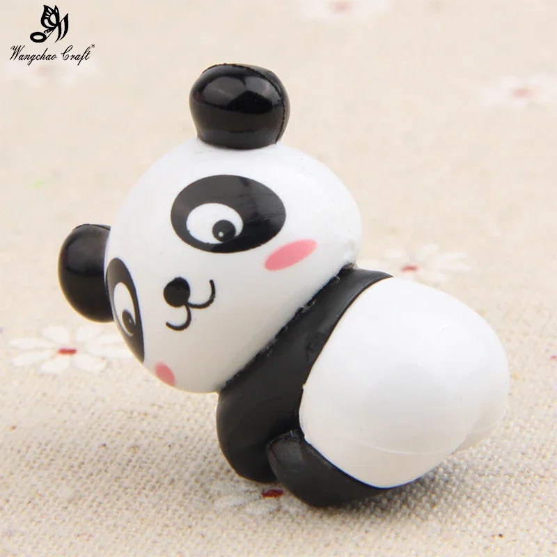 8pcs/lot Resin Panda Cake Topper Happy Birthday Party Supplies Home DIY Decoration Room Table Garden Decora Photo Props