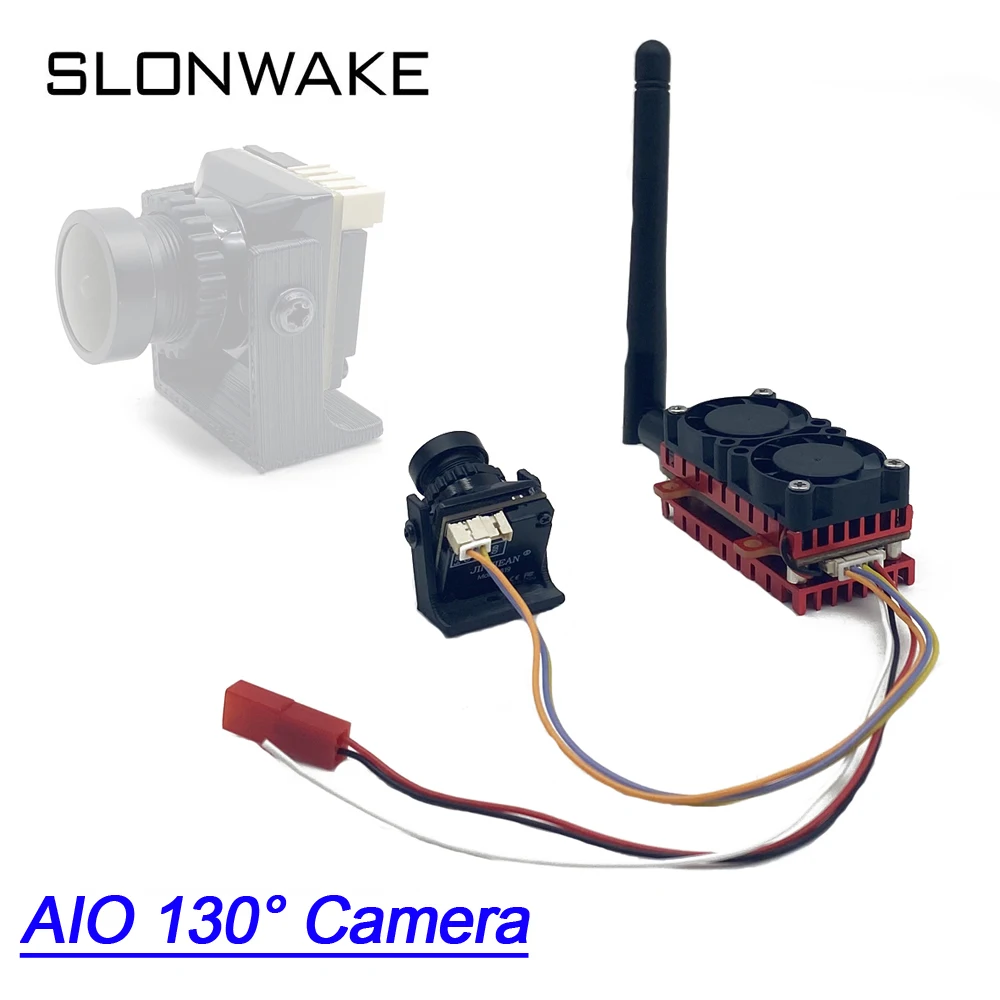 SLONWAKE-transmisor de Dron FPV, 5000mW de potencia, baja latencia, 5,8g, cámara 1500TVL, gafas de 4,3 pulgadas, traje de transmisión analógica RC