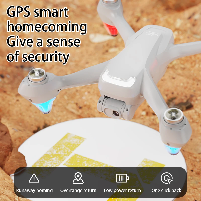 New AE9 GPS Drone RC 4K Dual Camera optical flow positioning brushless motor With screen headless mode endurance RC Drone Toys