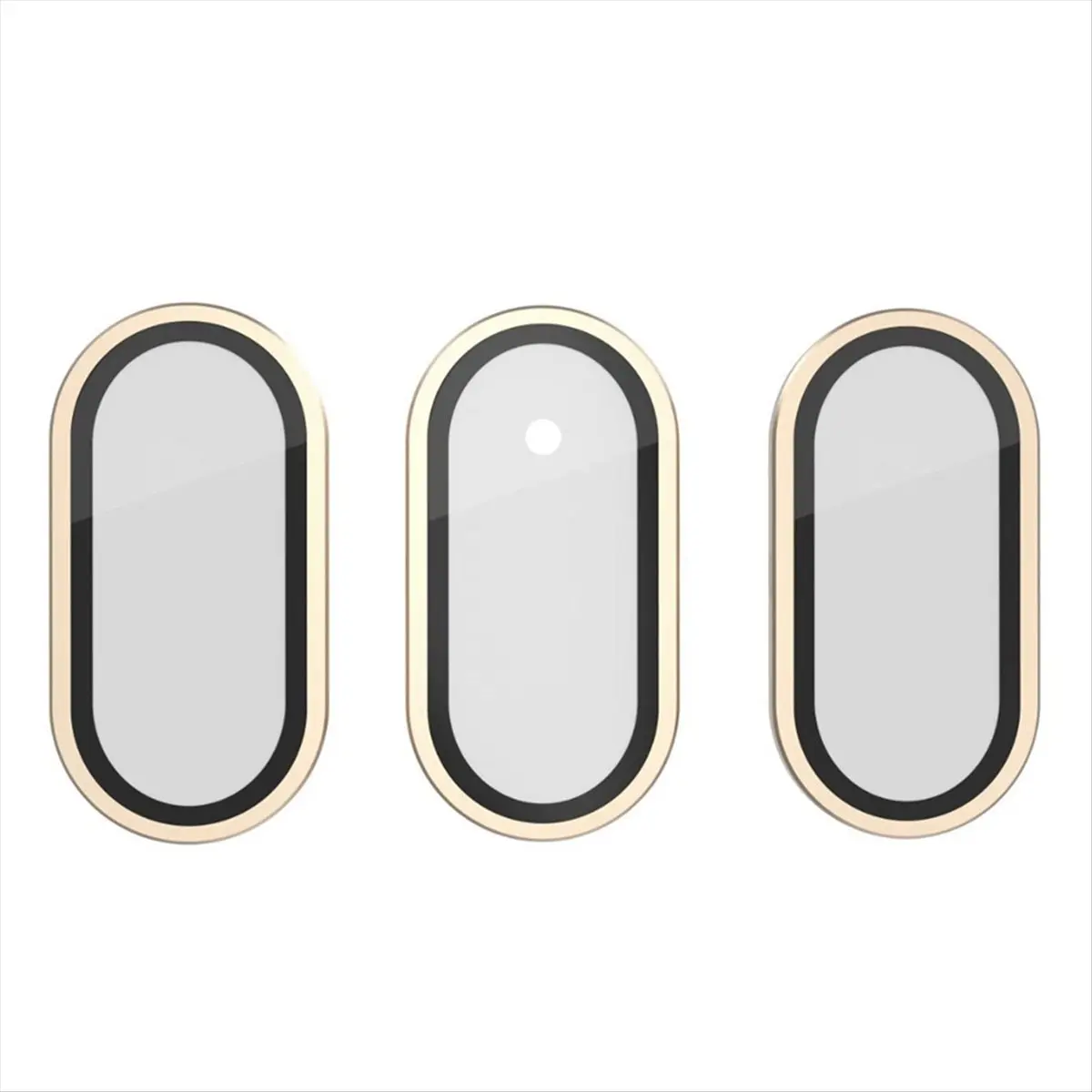 A64I 3Pcs Tempered Glass for 3 Camera Lens Protector High Definition Front Lens Protective Film Anti-Scratch C