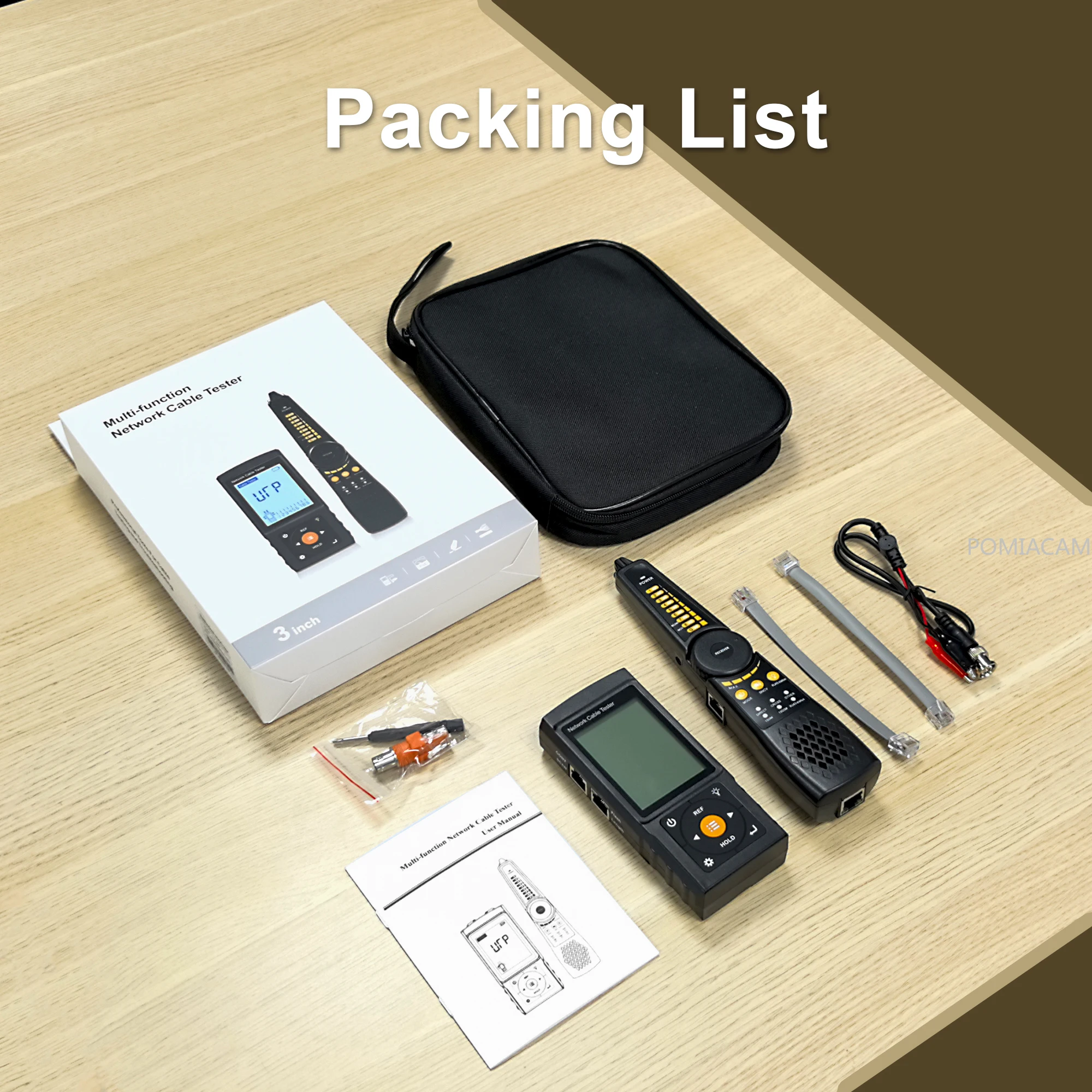LT-200  Network Cable Tester RJ45 RJ11 Cable Tracker Cable Detector Continuity Tester Network Tools Network Line Finder