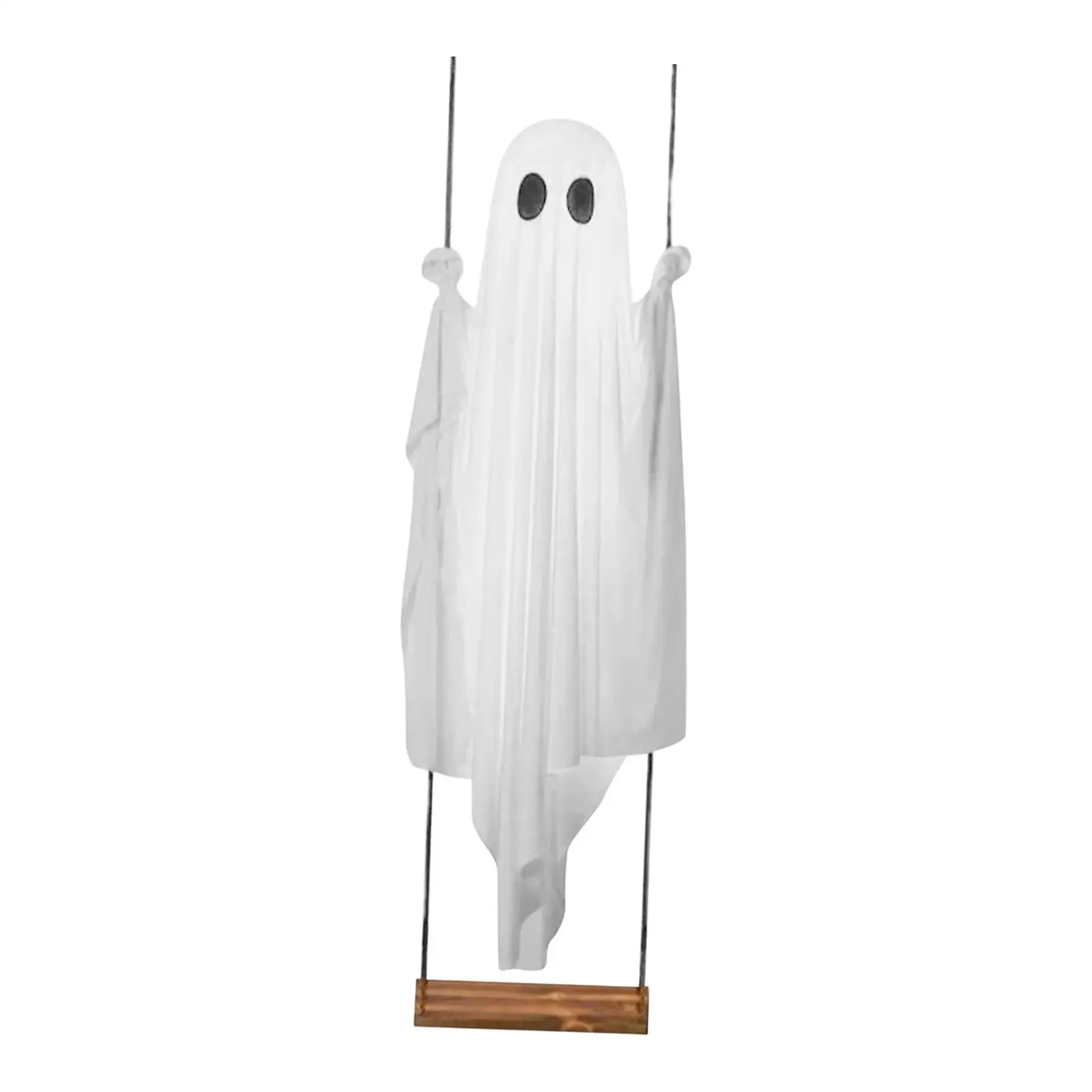 Glowing Halloween Ghost with Remote Adjustable Hanging Decor Easy Setup for