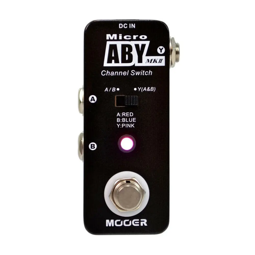 

Mooer педаль для гитарных эффектов Aby Mkii, переключатель каналов True Bypass, полностью металлический Mab2 для стандартной музыкальной настройки