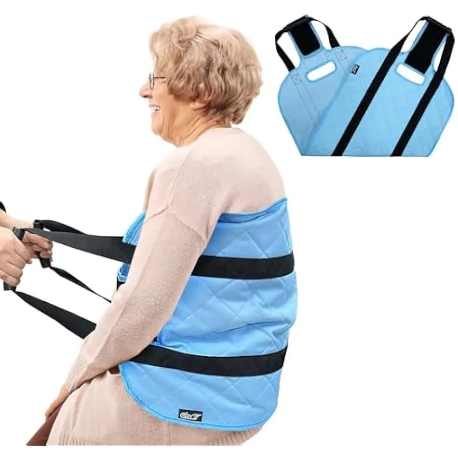 Gait Belt Transfer Sling Padded Transfer Belt for Patient Lifting Mobility Belt for Patient Care Positioning Bed Pads with Hand