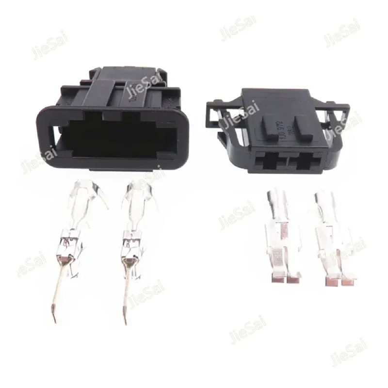 2 Pin Auto Wire Cable Connector with Terminals 1J0972752 1J0972762 Male Female Interface Wiring Socket