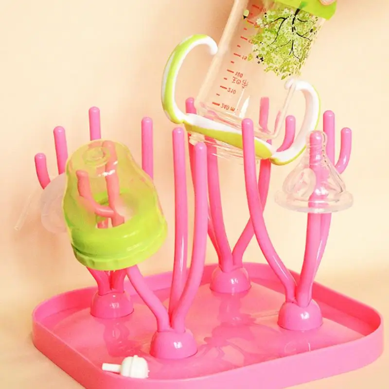 Baby Bottle Drying Rack Nipple Feeding Cup Holder Pacifier Feeding Cup Holder Tree Storage Nipple Shelf bottle Dryer stand