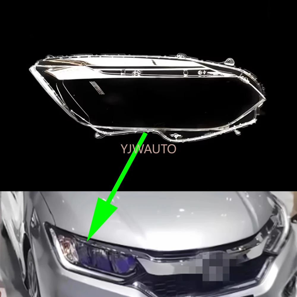 

For Honda City 2018 2019 2020 2021 Headlight Cover Car Headlamp Lens Glass Replacement Front Lampshade Lens Auto Shell