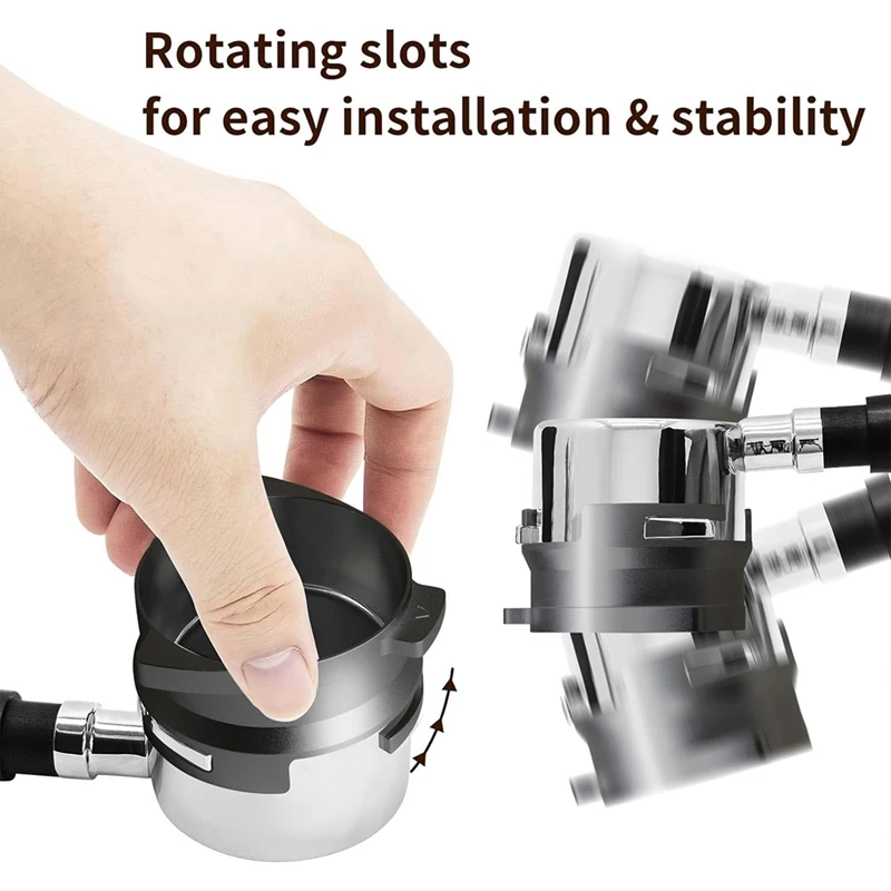 【Top Picks】54Mm Dosing Funnel And Puck Screen Set, Lightweight Aluminum Espresso Funnel, For Breville Barista Portafilters
