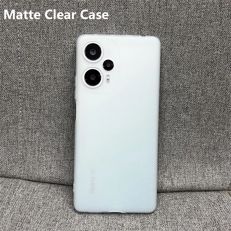 Matte Clear Case For Poco F5 Case F 5 TPU Soft Silicone Phone Cover For Xiaomi Poco F5 5G Fundas Slim Thin Simple Stylish Bumper