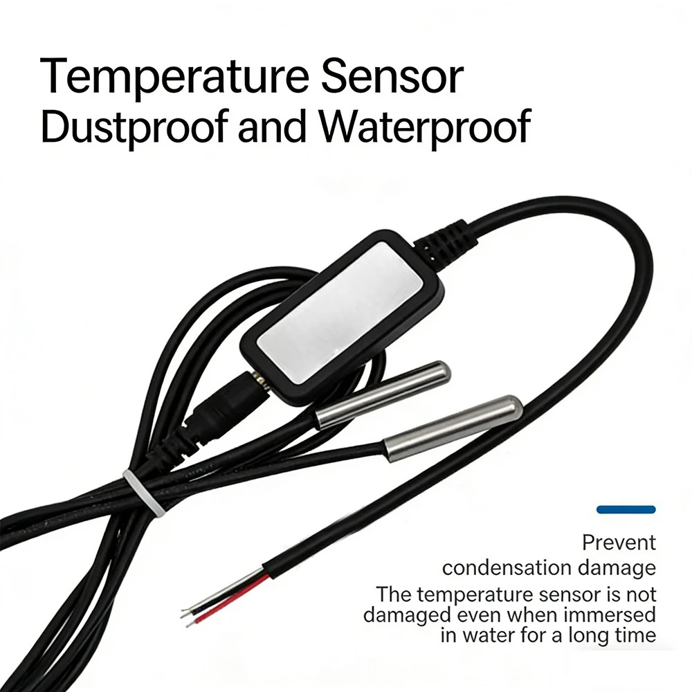 1PCS High Precision Waterproof Digital Temperature Sensor RS485 RS232 TTL Interface Multi-Point Probe Thermometer Transmitter