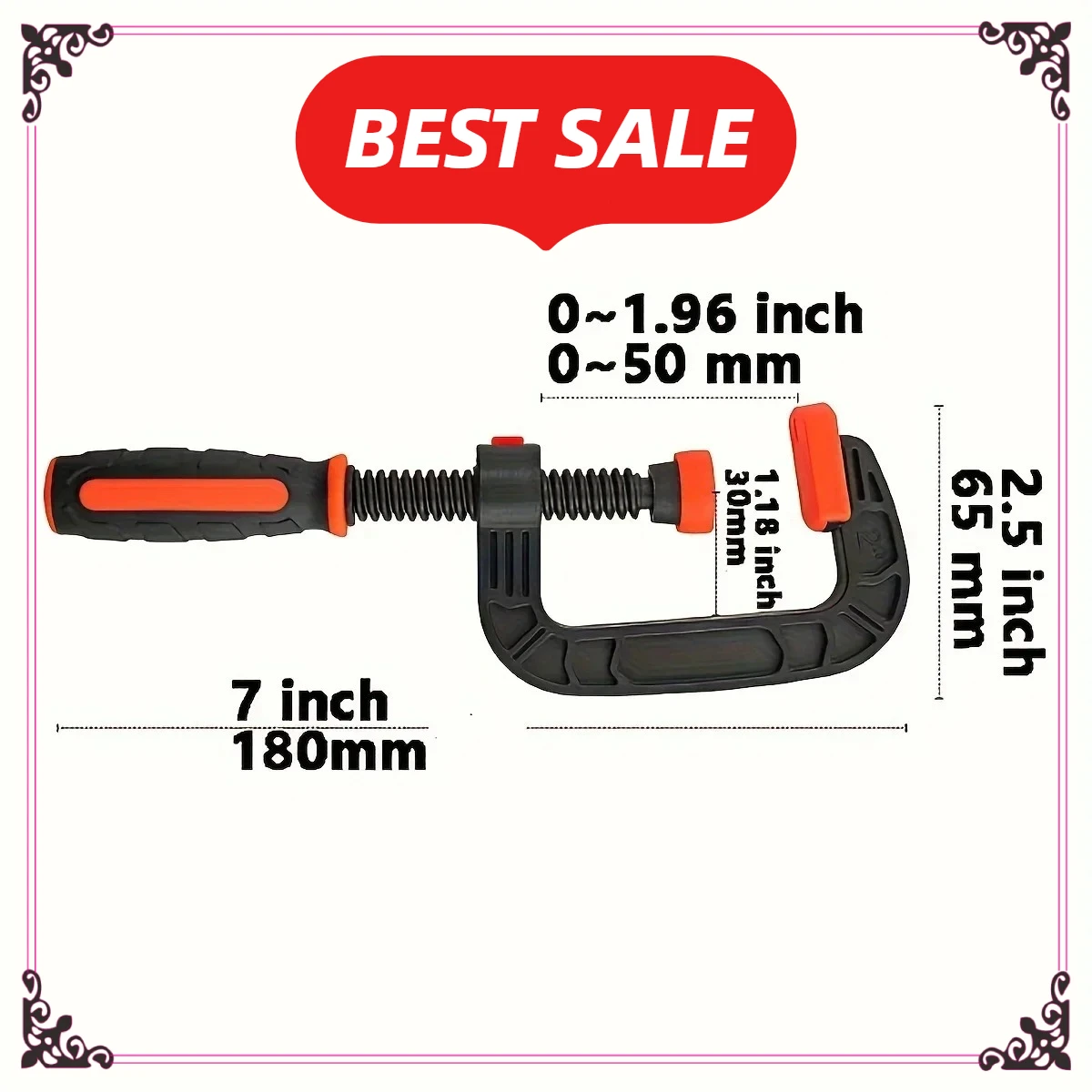 

Два 7-дюймовых пружинных зажима с сильной зажимной силой, усиленные пластиковые нейлоновые сверхмощные пружинные зажимы для открывания челюстей