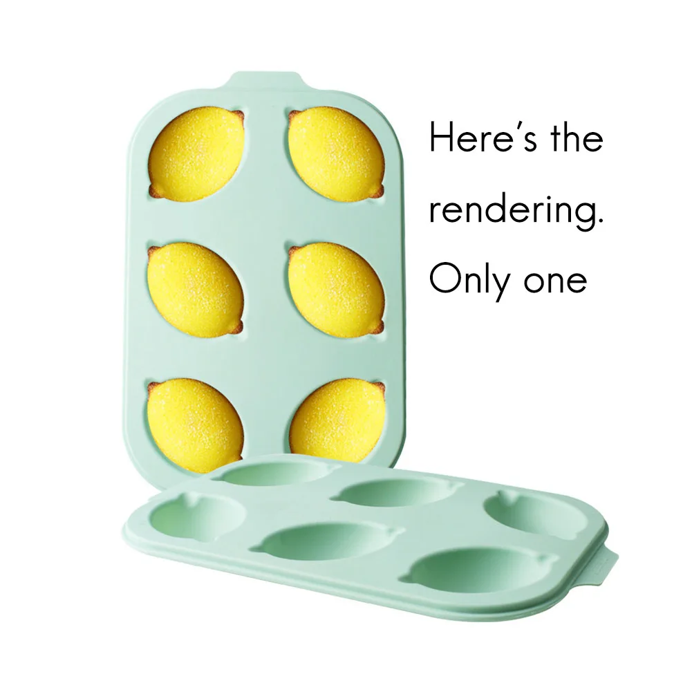 Luckshopping Stampo da forno 6 Stampo per torta al limone Stampo per pane piccolo Teglia antiaderente in gel di silice Strumenti di cottura per la famiglia