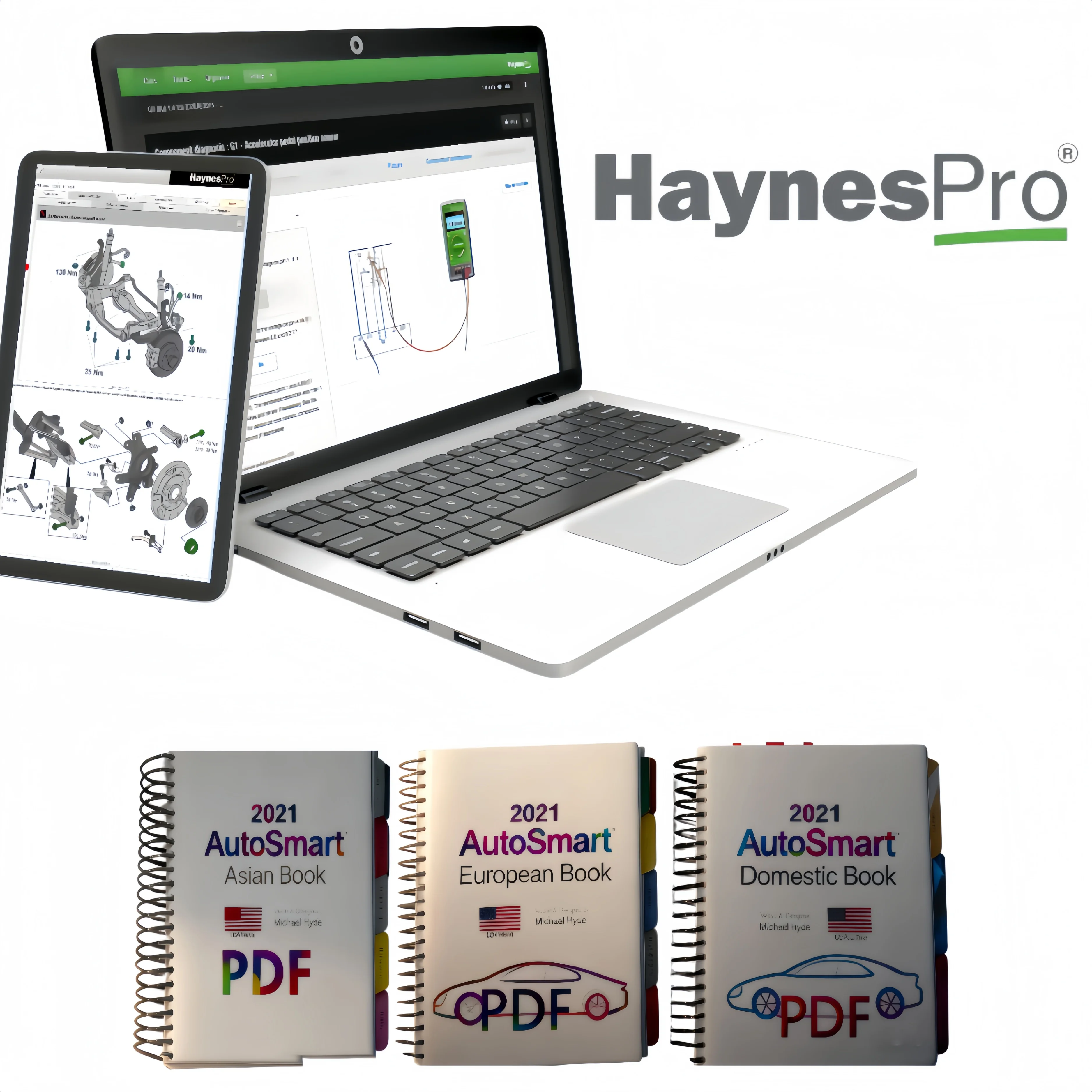 Ultimate Pro Bundle | AutoSmart Repair eBooks + Haynes Pro Repair Software, Multi-Language, Full Coverage for All Vehicle Models