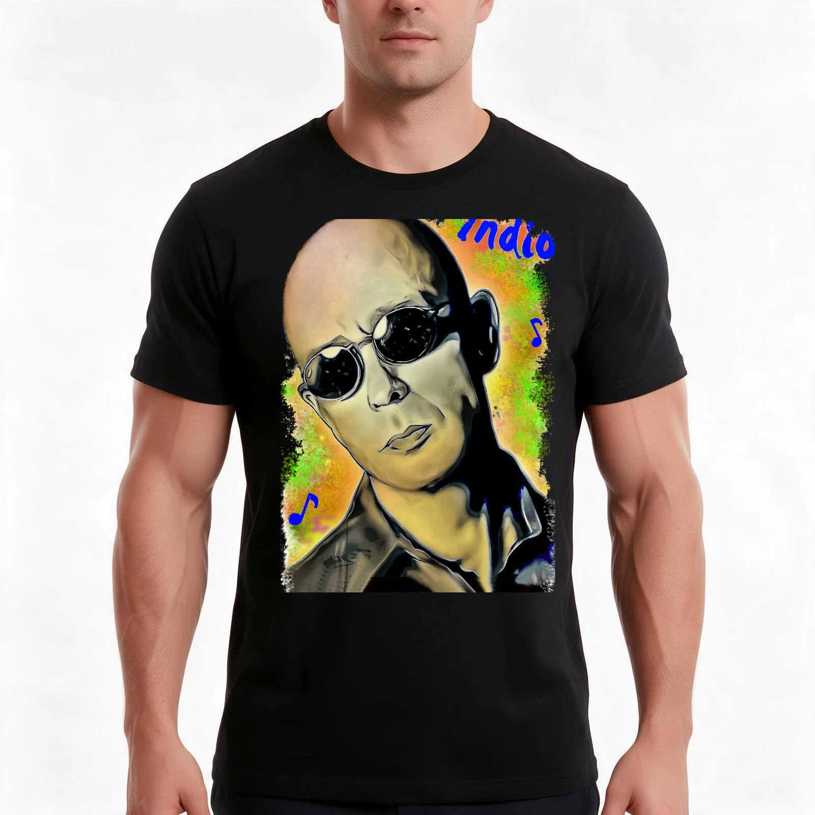 INDIO SOLARI T-Shirt, Summer Casual Cotton Tee, Oversized Streetwear Tops, Vintage Graphic Print, Loose Fit Short Sleeve