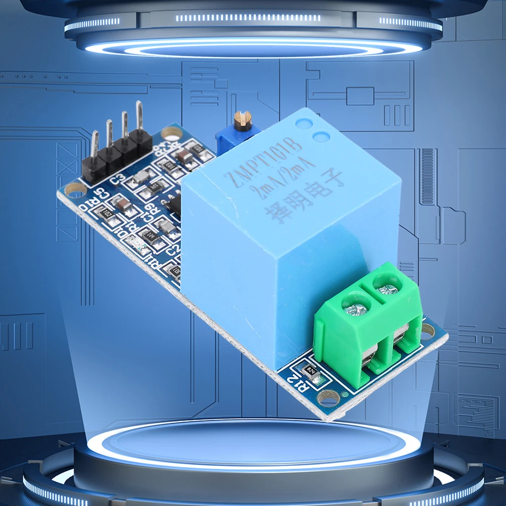 Płytka czujnika napięcia AC z aktywnym wyjściem ZMPT101B, jednofazowa płytka akwizycji sygnału napięcia wyjściowego dla Arduino