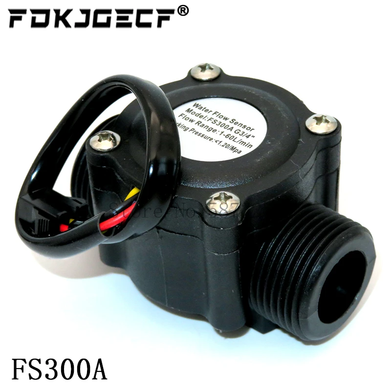 YF-S201 water flow sensor 4/6 points G1/2/3/4 interface FS300A water dispenser Hall flowmeter image 5