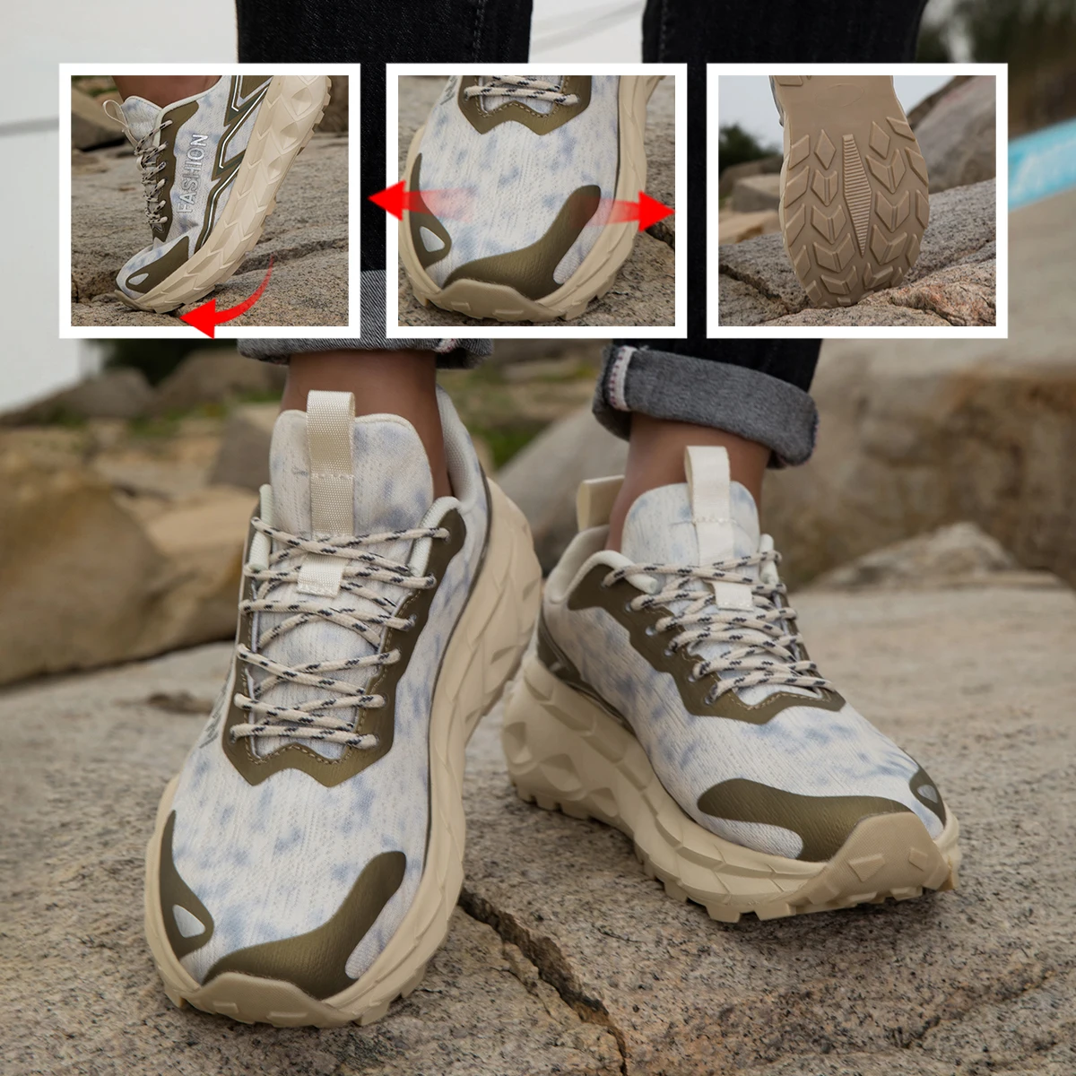 Herren Chunky Sneaker Für Den Alltag Bequeme Freizeitschuhe_voghion.com