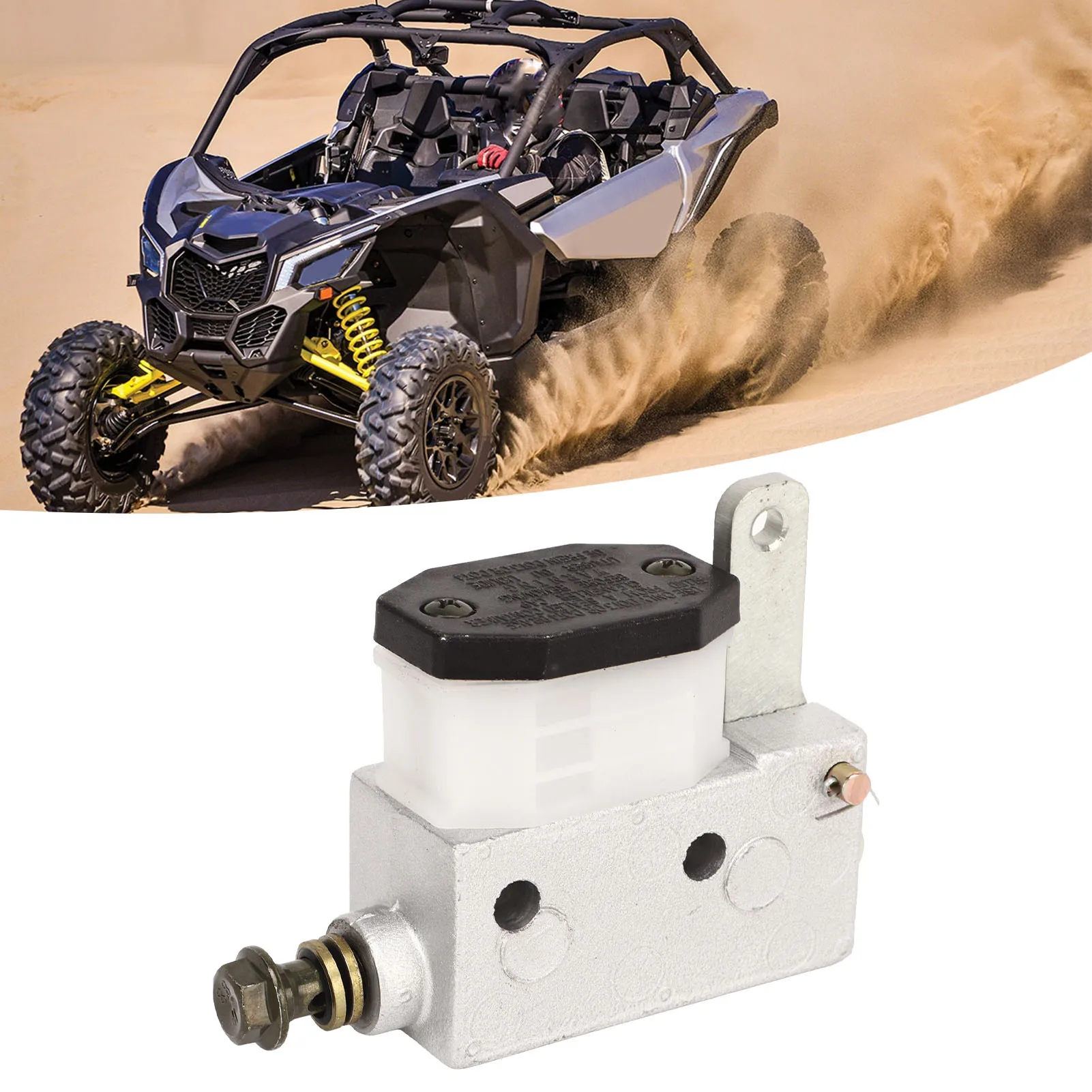 Construction Simple Installation 12.8 for Go Kart ATV UTV Brake Master Cylinder Pump Metal